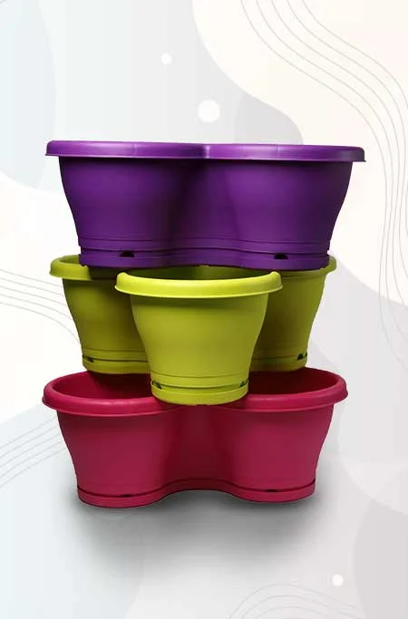 Flower tower planter, garden planters, tower planter, vertical planter, outdoor vertical planter, plants for balcony, layered planter, stacking planter, nursery flower plants, garden vertical planters, stacking planter towers, outdoor planter pots, vertical planter pots, Flower Tower Planter balcony, plant lovers, decorative indoor flower pots, low-maintenance flower plants on the balcony in India, multi-level planters